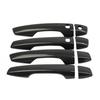 Carbon Fiber Style Side Door Handle Cover Trim 8PCS For Mitsubishi Outlander
