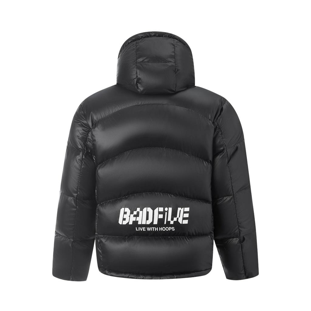 Li-Ning Bad Five 80% Duck Down Short Jacket Black Men AYMV501-5