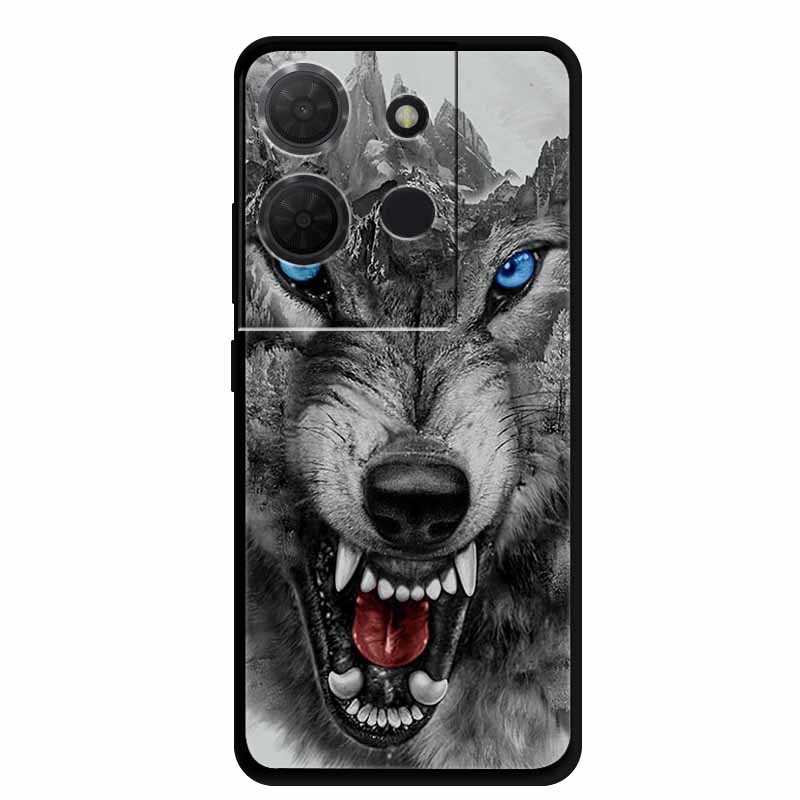 Cover For TCL 503 TPU Silicone Phone Case Flower Blossoms Para Capa Bumper Funda TCL503 Soft Protector Fashion Shockproof Bumper