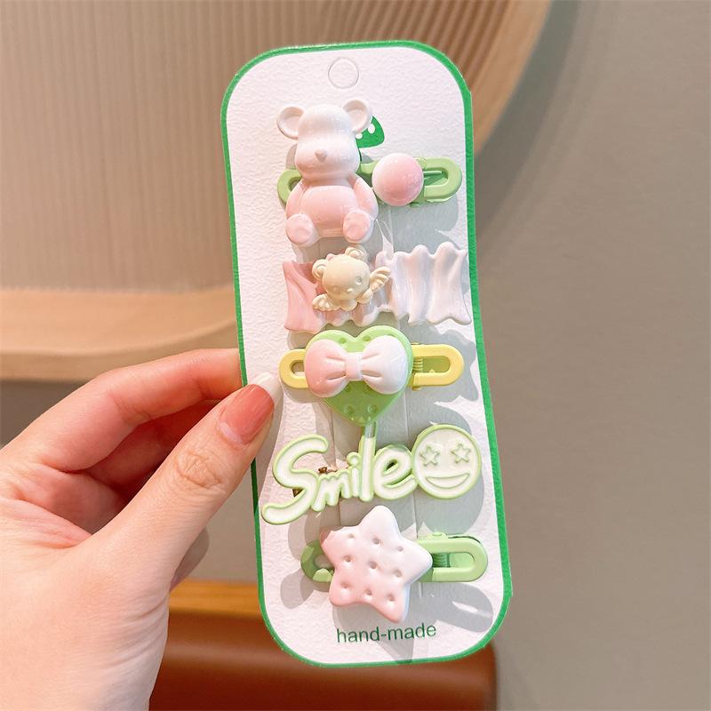 Children'S Hairpin Bag Cloth, Duck Bill Clip Cloth, Bow Root, Princess Hairpin, Cute Little Flower Girl Hair Accessories