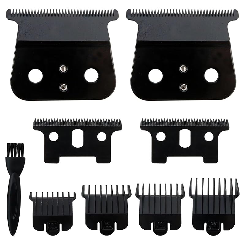 Сменное Т-образное лезвие 2 шт. подходит для триммера Andis T Outliner, триммера Andis GTX, лезвие подходит для Andis #04710 и Andis #04521 (черный)