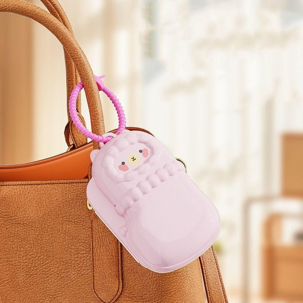 Cartoon Alpaca Medicine Storage Box Moisture-Proof Large Capacity Mini Pill Case Sealed with Lanyard Pill Organizer
