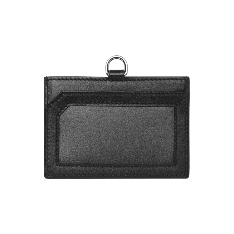 Montblanc MGram 4810 Series Vintage Pattern PVC Canvas And Leather Card Holder Men Card Holder Black Blue 127904