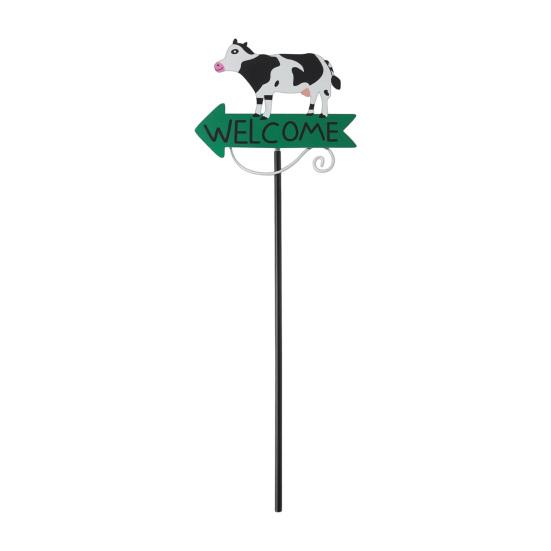 

Welcome Sign Yard Stake Fun Animal Designs Garden Stake Cute Bunny Frog Welcome Sign with Stake for Outdoor Front Yard Lawn Cow