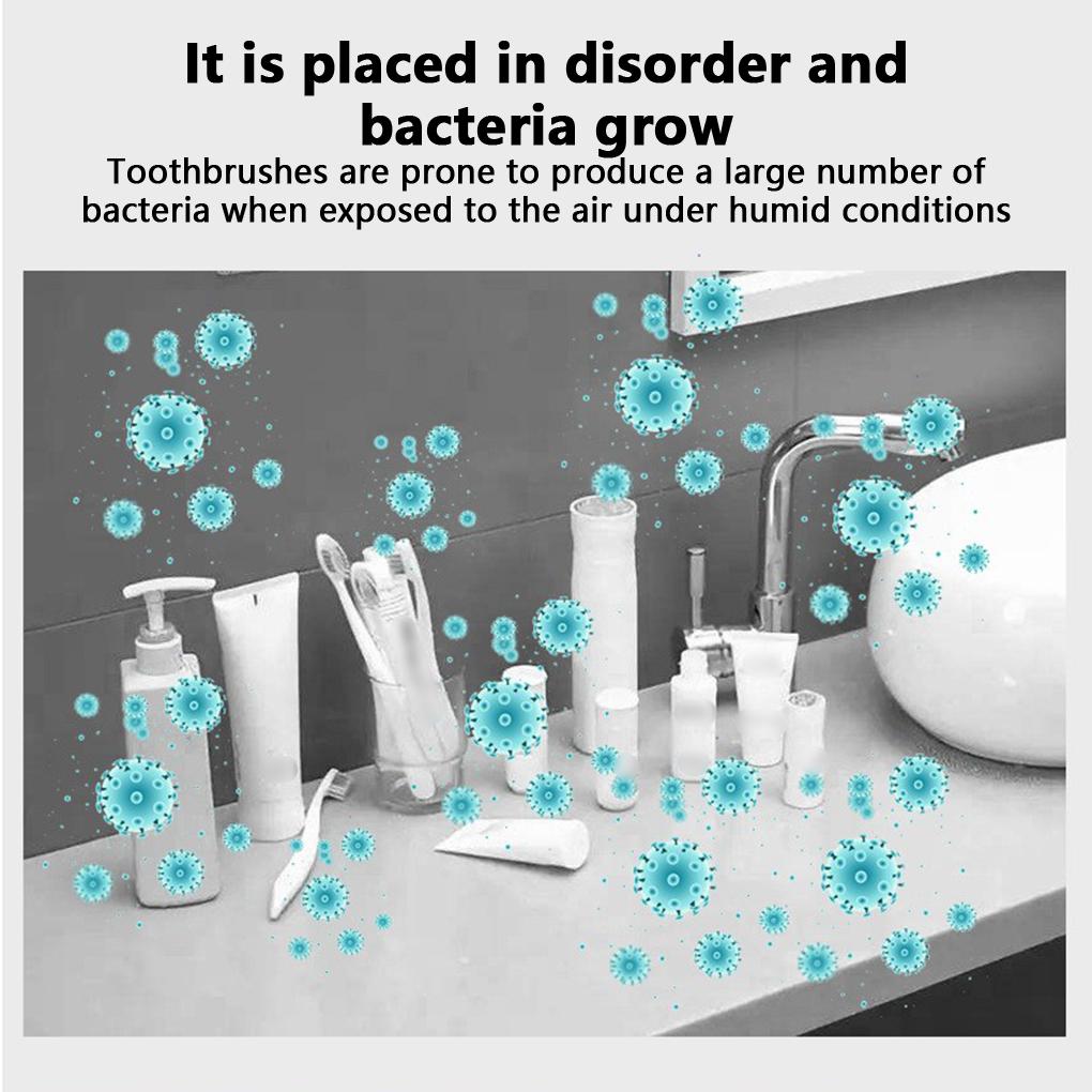 Intelligenter Induktions-Zahnbürstenhalter Zahnbürsten Abnehmbarer Ständer Wandmontiert Stanzfreier Spender Ablage Organizer Badezimmer