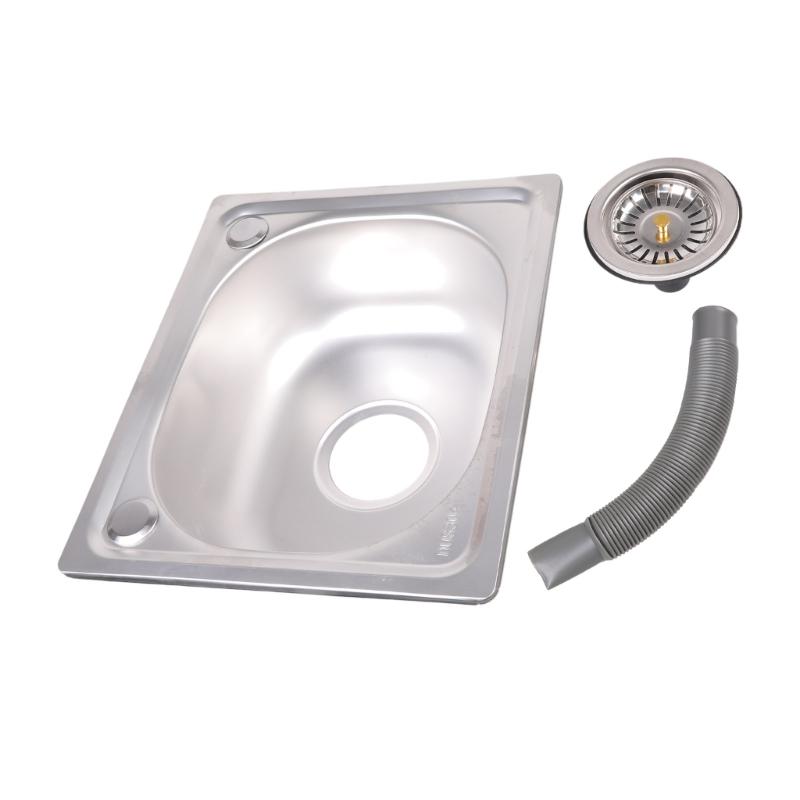 Vierkante Keukenbakken van Roestvrij Staal Afwasbak Badkamer Handenwasbak Enkele Kom Afwasbak