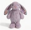 Juguete de Peluche de Conejo Floral Adorable de 23 cm Muñeco de Conejo Relleno Suave Abrazable con Orejas Florales Regalo de Cumpleaños para Niña Coleccionistas de Peluches