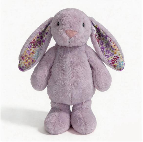 Juguete de Peluche de Conejo Floral Adorable de 23 cm Muñeco de Conejo Relleno Suave Abrazable con Orejas Florales Regalo de Cumpleaños para Niña Coleccionistas de Peluches