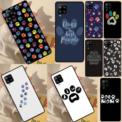 Dog Foot Paw Colorful Pattern For Samsung Galaxy A51 A71 A31 A12 A22 A32 A52 A50 A70 A13 A33 A53 A73 A21S A52S Back Case