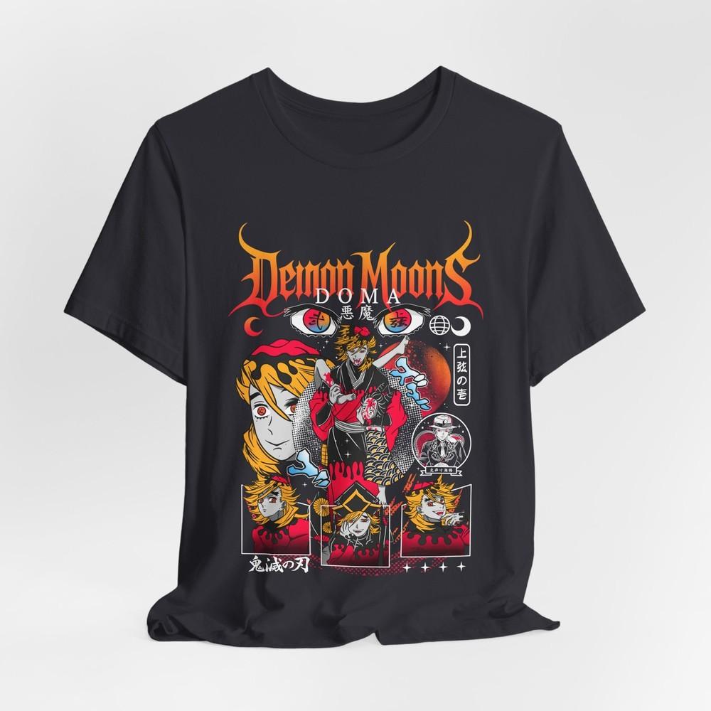 Demon Moons Graphic Tee, Unisex Short Sleeve Shirt, Anime T-Shirt, Casual [...] XL