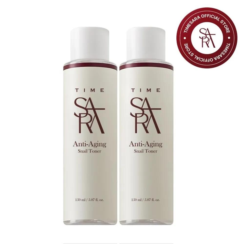 [1+1] TIME SARA Anti-Aging Snail Toner 150ml TIME SARA Snail Toner 150ml 2 bottles