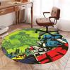 American science Pattern Round Rug, Indoor/Outdoor Mat, for Picnic, Gameroom, Bedroom, Office, Living Room, Home Decor Carpet, Birthday Gift