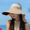 Summer Sun Hat Children Outdoor Cycling Sun Protection Hat Big Brim Shawl Neck Protection Bucket Hat Versatile Travel Empty Top Hat