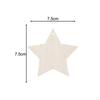 10 Pieces Christmas Tree Decoration Pendant Xmas Decor Blank Wooden DIY Craft Gifts Ornaments for