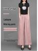 Women's 2025 Summer Cotton Linen Wide-Leg Pants - Simple, Casual, Thin, Loose, Elastic High Waist