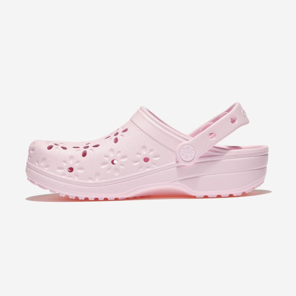 Crocs Classic Floral Cutout Clogs, CRS210927, 1010112549, Popular Korean Shoes