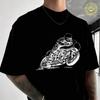 Men's Moto T-Shirt Fastest Motorcycle Riding Vector Casual Street Suitable For Travel And Sport