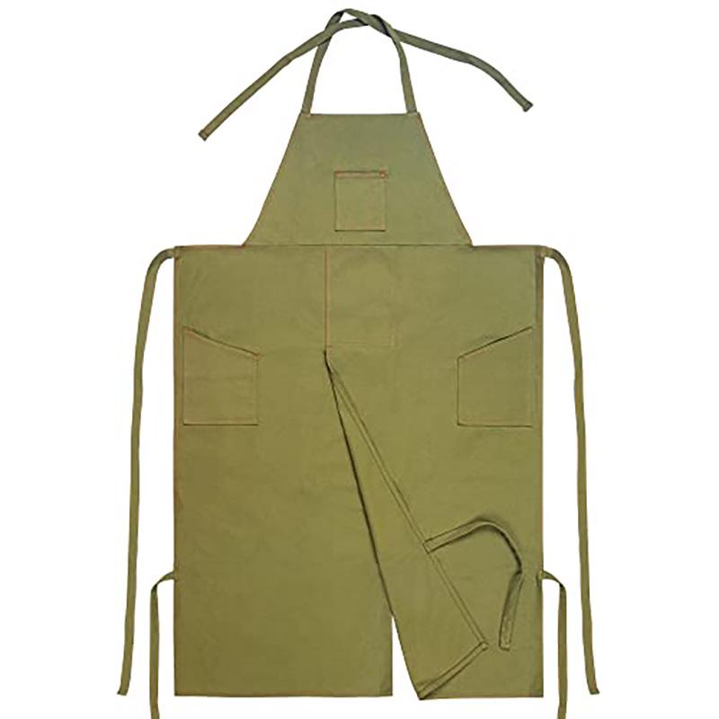 Cross-Border Multi-Pocket Workwear Apron with Split Leggings
