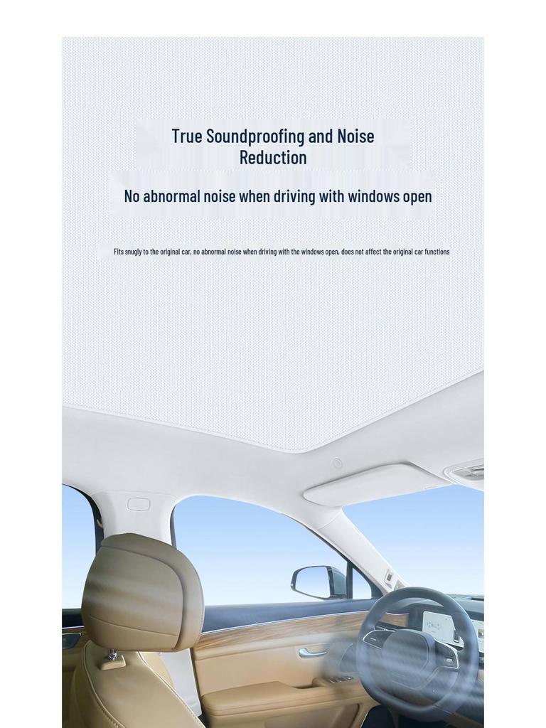 Static Sunshade for AITO M7 Sunroof: Heat Insulation, Sun Protection, Privacy, Light Blocking.