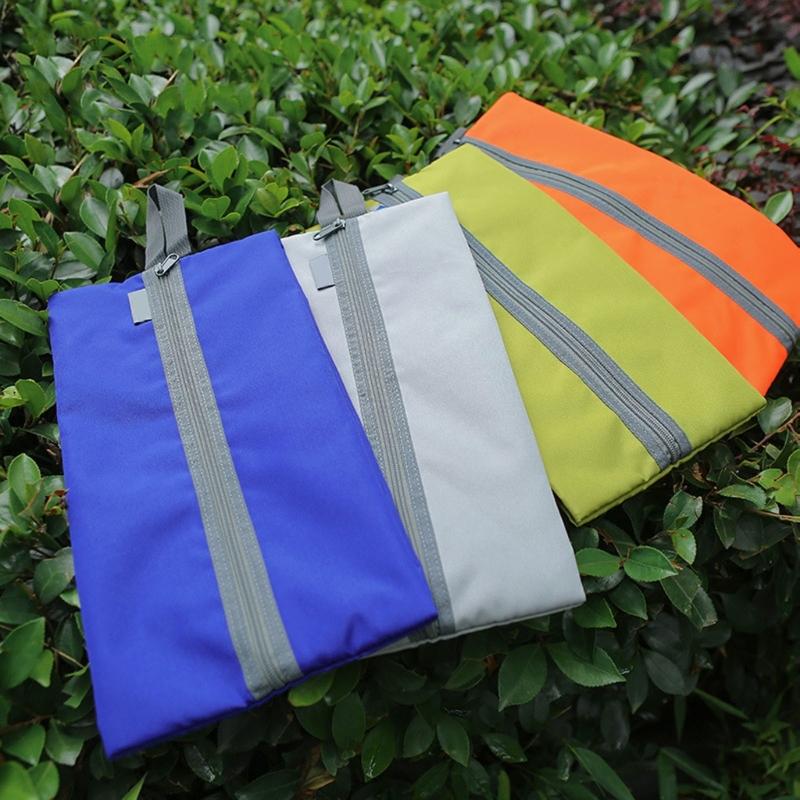 Fabric Storage Bag Various Compartments Portable Organizing Bags Oxford Cloth Texture for Hiking Camping Swimming Needs