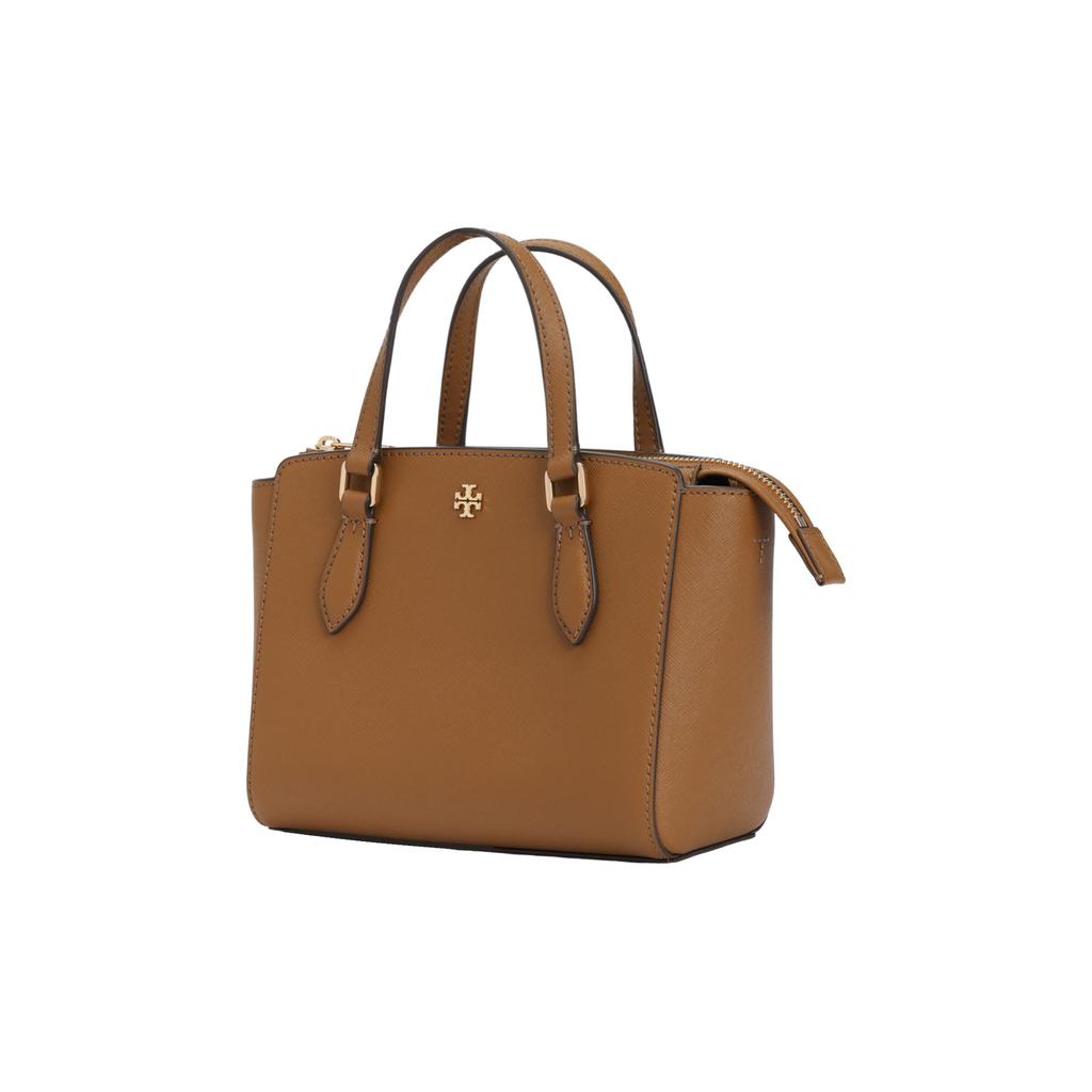 Tory Burch Emerson Minimalist Leather Tote Bag Women Tote Caramel-Brown 138366-909