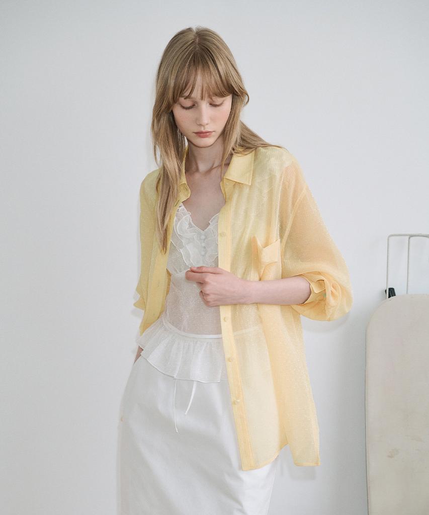 SINOON Sheer Glow Shirt (Yellow)