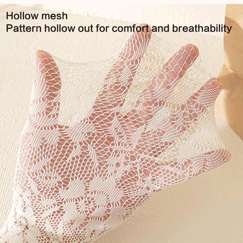 Fashionable Sweet Style Socks Lace Bowknot Decorations for Kids Lightweight Summer Calf Length Socks for Girls