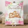 1pc. Cute Chip and Dale Cartoon Blanket, Seasonal Universal, Home Decoration, Throw, Plush Blanket, Soft Flannel Throw Blanket, Versatile &