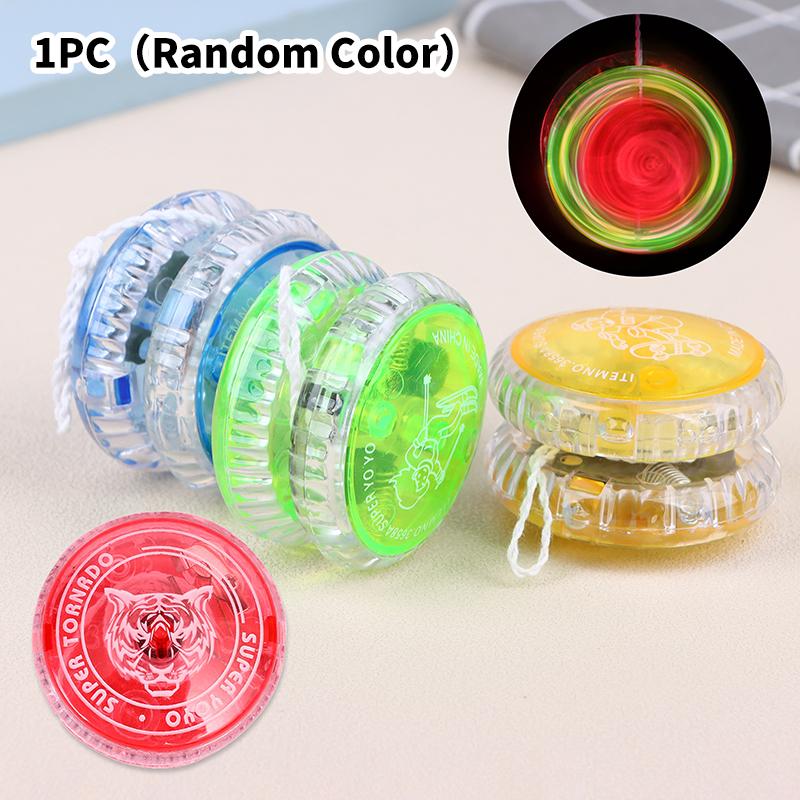 Creative Children Entertainment Brain Game Classic Mini Plastic Led Flashing Yoyo Ball Sports Toy For Kids Gift