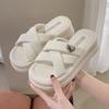 Cool Slippers Women's Summer Wear 2025 New Thick-soled Casual Beach Sandals Women's Advanced Sense of Pregnant Women