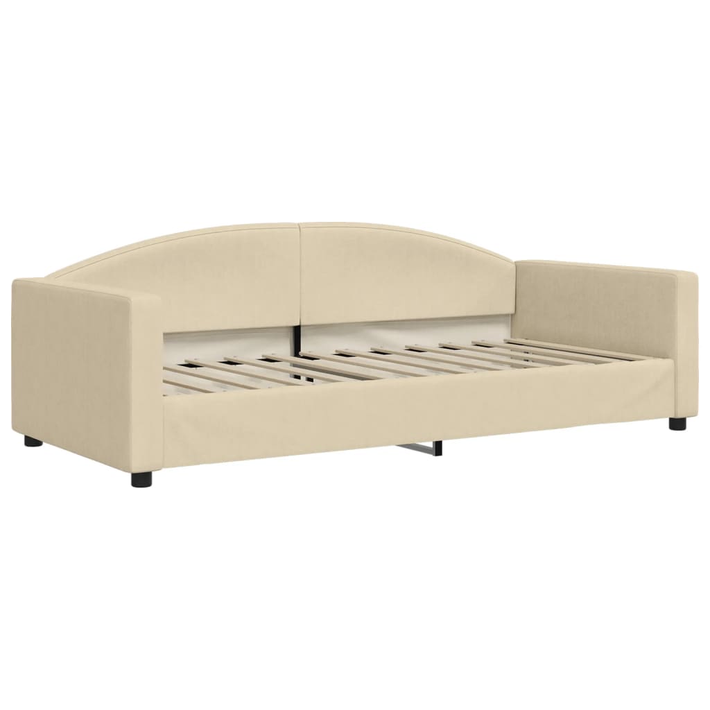 Daybed Cream 90x200 cm Fabric