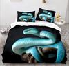 Cartoon SnakeBed Linen,Microfibre Bedding Sets, Children's Bed Linen with Zip Room Decor  Duvet Cover  for Teenagers  Adult