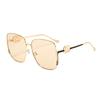 DAPARO European and American square sunglasses big brand flat for ins metal sunglasses high quality