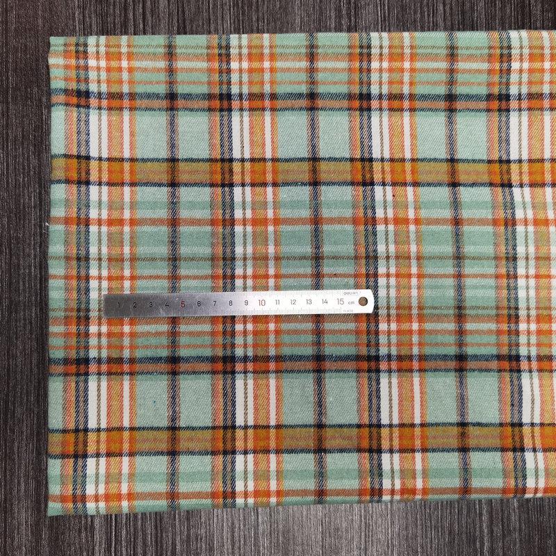 Nueva llegada: Tejido de Algodón Cepillado a Cuadros para Ropa Infantil y de Mujer - Tejido de Franela Jacquard Teñido en Hilo de Poliéster-Algodón.