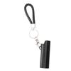 Lighter Holder Keychain with Spring Clip Retractable Metal Portable for Backpack Pocket Black