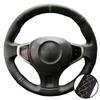 Car Interior Braid Black Perforated Non-slip Artificial Leather 2009-2014 Samsung QM5 Steering Wheel Cover For Renault Koleos