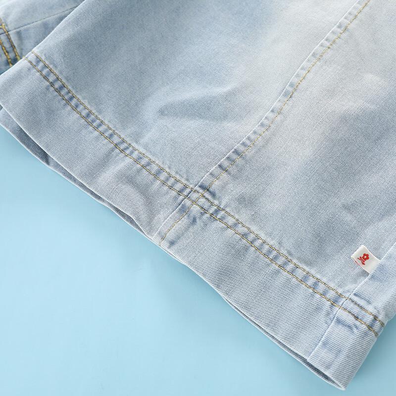 Montagut Mädchen Sommer Denim Latzhosen Set
