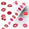 500Pcs/Roll Blazing Red Lips Kids Rewards Stickers - DIY Scrapbooks Album Decor Sealing Label Decals