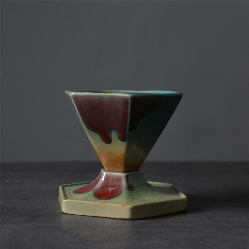 Creative Ceramic Cup Light Luxury Coffee Cup Saucer Set Retro Design Water Cup Afternoon Tea Cup