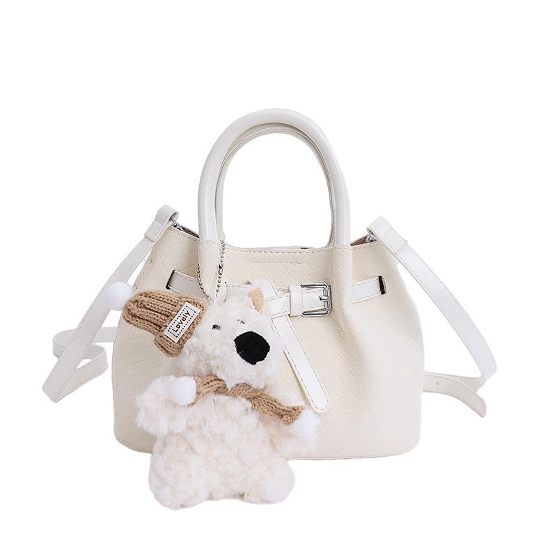 All-match drawstring shoulder bag portable large-capacity messenger bag women