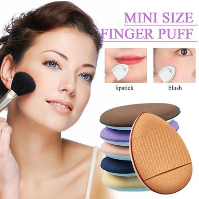 3 stücke Kleine Finger Puff Make-Up Schwamm Set für Präzise Concealer und Foundation U4M8