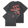 Vintage T-Shirt Spider Graphic Red Text Print 2026 New Unisex Tee Front Back Dual Print Gift for Him Oversized Streetwear Casual
