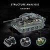 1622pcs Tiger Tank 04S Early Model Iron Grey Edition Building Blocks NO.97015 Military History Collectible Model Vehicle