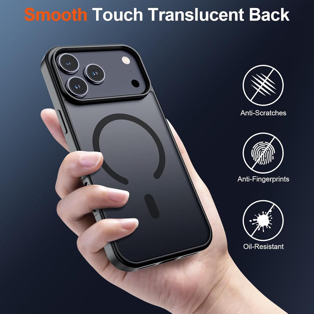 Magnetic Matte Case For iPhone 17 Pro Max Air 16E 16 E 15 Plus 14 13 Mini 12 11 SE 2022 2020 8 Mag Safe Translucent Shockproof Phone Cover Accessories