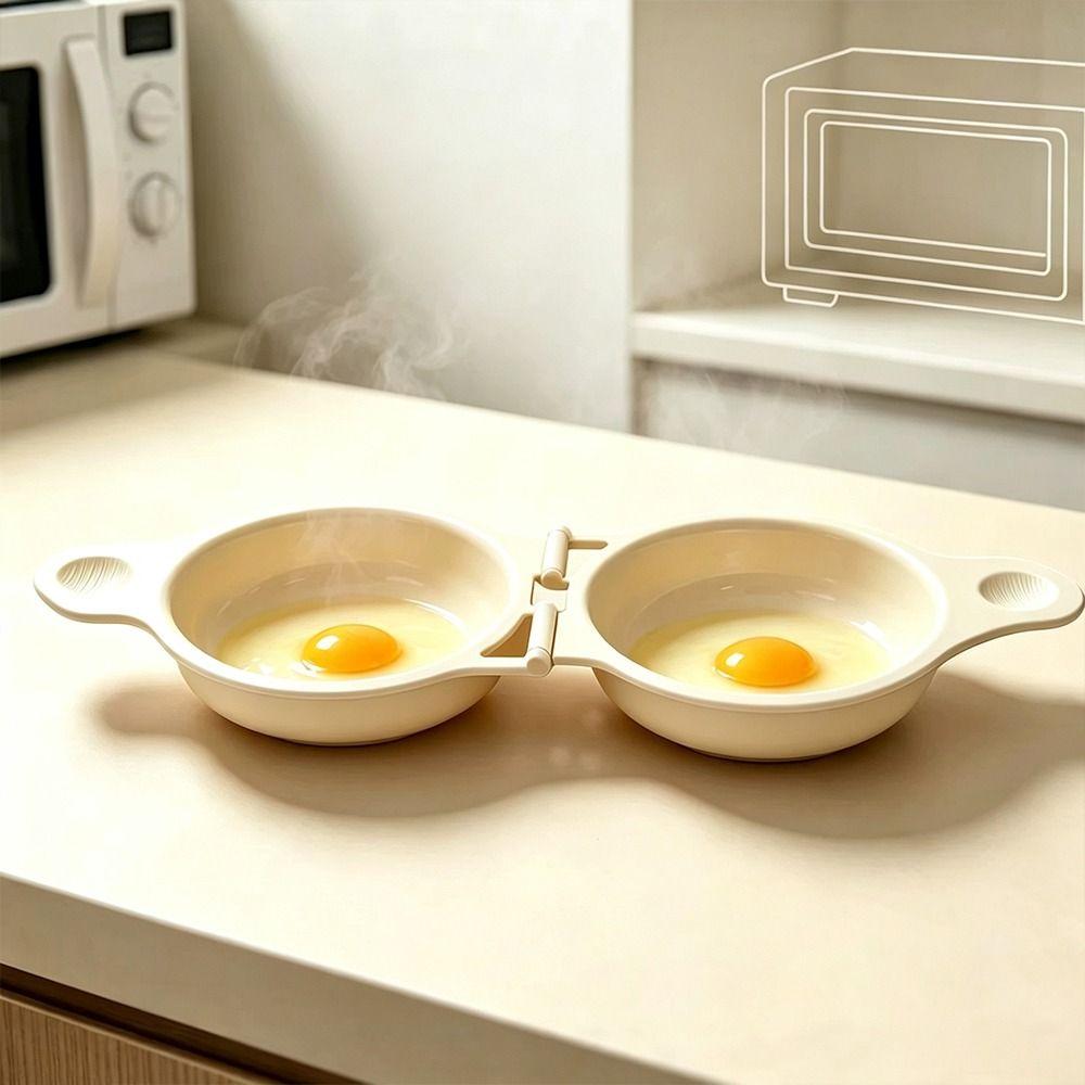 Food Grades Plastic Egg Steamer Non-Stick Steamed Egg Box Portable Egg Fryer  Kitchen Gadgets