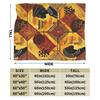 African Skin African Art Black And Gold Blankets Flannel Decoration Multifunction Super Warm Throw Blankets Quilt