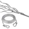 Heavy Duty Plastic Coated Steel Wire Clothesline With 2mm Thickness Portable Windproof Clothes Rope Outdoor Clothes Line