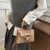 2025 new personalized casual fashion women's small square bag winter oblique span bag niche foreign style shoulder handbag