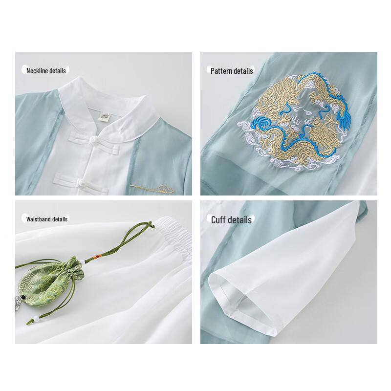 Su Han Tang Kids Hanfu Long-Sleeve Set with Bag