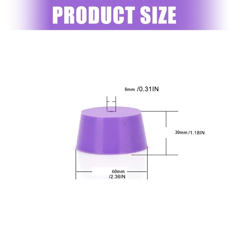 Silicones Nonslip Weighted Base Tuning Fork Holder Activator Block For Music Therapy And Instrument Stability
